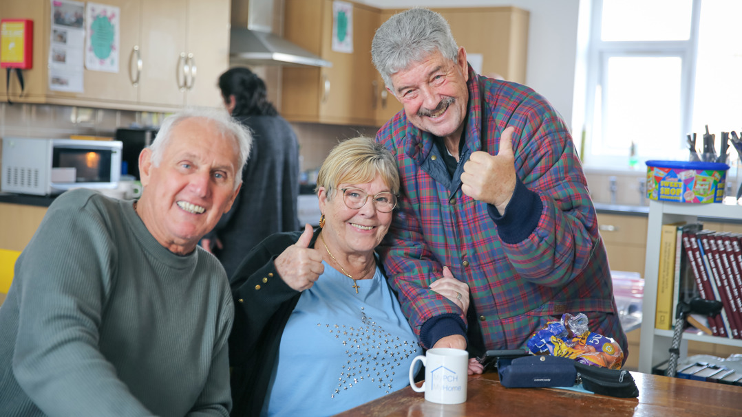 Residents At Breakfast Club